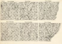 Kenosha County - Franklin, Casco, Carlton, Montpelier, Luxemberg, Ahnapee, Wisconsin State Atlas 1930c